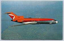 Airplane Postcard Canadian Pacific CP Air Airlines Boeing 727 In Flight DG5 picture