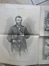 1865 Harpers Weekly, Devoted to Grant, CSA ALABAMA, Nat'l Thanksgiving, Xmas Ads picture