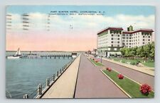 Fort Sumter Hotel Charleston South Carolina Old Battery VTG SC Postcard picture