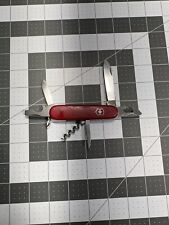 Victorinox Vintage Spartan Swiss Army Pocket Knife 91MM Red Parts * STIFF * 6885 picture