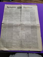 1873 springfield republican newspaper JULY 3 1873 RARE picture