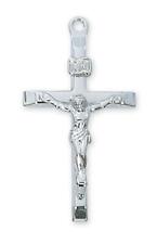 Classic Sterling Silver Crucifix Features 20in Long Chain Comes Gift Boxed picture
