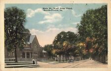 Main Street West from Third Marshalltown Iowa IA c1920 Postcard picture
