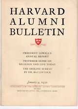 1930 Harvard Alumni Bulletin picture