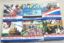 Match Books American Bicentennial Matches 1975 Happy Birthday USA 12  picture