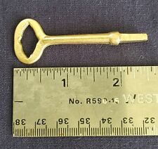 Vintage Unique Brass Square Sewing Machine Key picture
