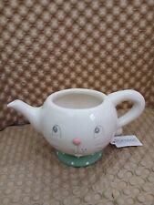 NEW Johanna Parker Easter Bunny Tea Pot, Retired, Transpac,  NO LID  picture