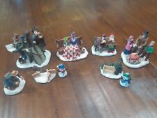 Lot of Christmas Village People & Accessories picture