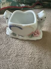 Vintage Heart with Cats Ceramic Holder picture