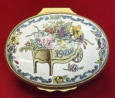 Halcyon Days English Enamels A Year to Remember 1982 Trinket Box picture