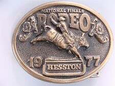 1977 NFR Hesston Limited Edition Collector's Belt Buckle picture