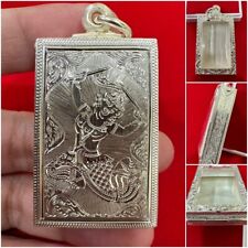 B7 Real Silver 92.5 Case Phra Somdej Lp Thai Frame Empty Amulet Pendant 25*41*7 picture