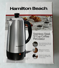 Hamilton Beach 12Cup Electric Percolator Coffee 40616 Stainless Steel NEW IN BOX picture