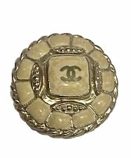 CHANEL Designer Authentic Ivory gold-toned Single Button picture
