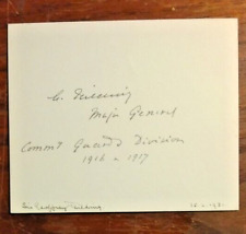 Major-General Sir Geoffrey Percy T. Feilding (1866-1932) Signed & Inscribed Card picture