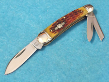 ROUGH RYDER RR375 WHITTLER Amber Jigged Bone pocket knife 3 1/4