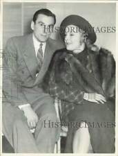1935 Press Photo Tennis Player Fred Perry & Actress Helen Vinson, Los Angeles picture