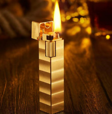 Handmade Retro Copper Lighter Square Cigar Cigarette Lighter Kerosene Lighters picture