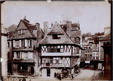 France, Morlaix, Vieille Maison Place des Halles, Vintage Print, ca.1890 Print  picture
