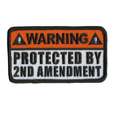 Protected by 2nd Amendment NRA Patch [IRON ON SEW ON - 3.5 X 2.0 inch] picture