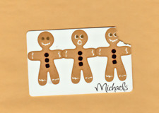 Collectible 2008 Michael's Die Cut Gift Card - Gingerbread Men - No Cash Value picture