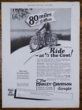 Harley-Davidson Single Full Page Ad Hunter-Trader-Trapper Mag c1920 FD5-1 picture