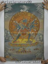 Tibetan Tantric Buddhism silk cloth Yab-Yum hevajra happy buddha Tangka Thangka picture