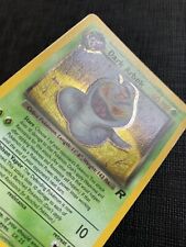 Pokemon Card DOUBLE ERROR Team Rocket Dark Arbok Holo Shift Misprint 2/82 Card picture