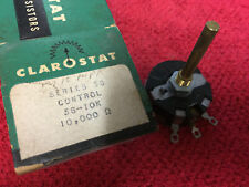 Vintage CLAROSTAT Series 58   10K Ohm  Potentiometer NOS picture