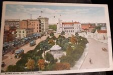 San Antonio Texas Alamo Plaza Post Card Postmarked 1917 Antique Divided Card picture