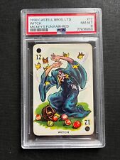 PSA 8 1938 Castell Mickey's Fun Fair WITCH #12 RED Disney Card Lorcana Vintage picture