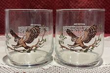 2-Vintage 90’s Libbey Sunoco American Wildlife “Spotted Owl” Drinking Glass picture