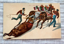 Vintage Antique, Bull fighting, Matador, Arrastre Del Toro, E H Mitchell, Blank picture