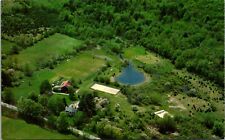 Tom Ball Farm Inn Housatonic Massachusetts Aerial View 1960s Chrome Postcard picture