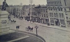PORTLAND MONUMENT SQUARE & SOLDIERS' MONUMENT Old Maine Photo-Print View 1890's picture