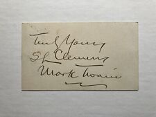 Samuel L. Clemens Mark Twain Double Ink Signature picture
