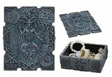 Sabbatic Goat Baphomet With Crescent Moons And Pentagram Decorative Box picture