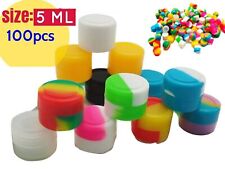 100 Pc 5ml Silicone oil Jar Containers  Concentrate Storage Jars, picture