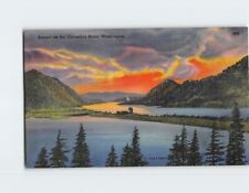 Postcard Sunset on the Columbia River Washington USA picture