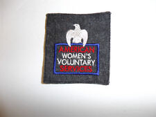 b0545 WW 2 US American Women's Voluntary Services AWVS patch R22E picture