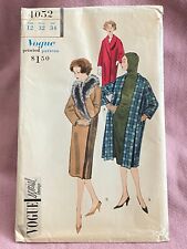 Vintage 1959 VOGUE Sewing PATTERN Coat 4052 sz 12 / 32 bust ~ Cut picture