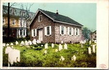 Vtg Philadelphia PA Old Mennonite Church Cemetery Germantown 1905 Postcard picture