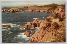 Carmel California, Point Lobos Rugged Coastline Highway 1, Vintage Postcard picture