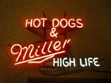 Hot Dog And Beer High Life Neon Sign 19x15 Bar Pub Restaurant Room Wall Decor picture