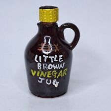 VTG 1960s DAVAR Originals Vinegar Jug Brown Redware JAPAN Condiment picture