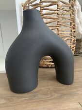 H&M Large Stoneware Vase- Black picture