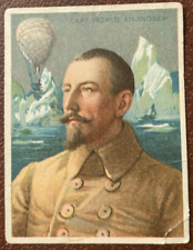 CAPT. ROALD AMUNDSEN 1910 Hassan T118 World's Greatest Explorers Tobacco Card picture