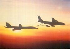 Postcard B-1 Bomber Refueling at Sunset - Military Airplanes picture