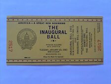 1981 President Ronald Reagan Inauguration Inaugural Ball Ticket Pension Building picture