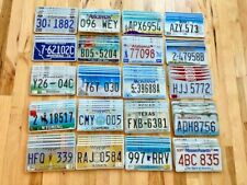 Lot of 100 License Plates- 20 Versions, 5 of Each in Craft Condition picture